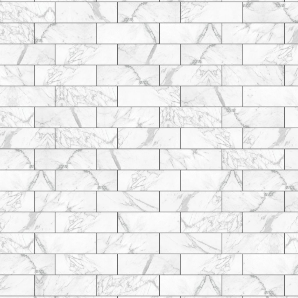 Qualis Ceramica Luxury Milano Statuario 4X12 Honed - Grey