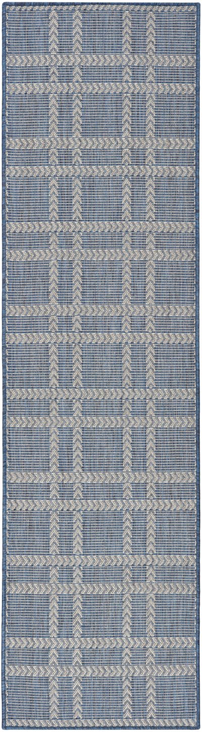 Nourison Home Nourison Horizon Indoor/Outdoor HOZ04 3' x 5' Navy Modern Rug - 2' x 6'