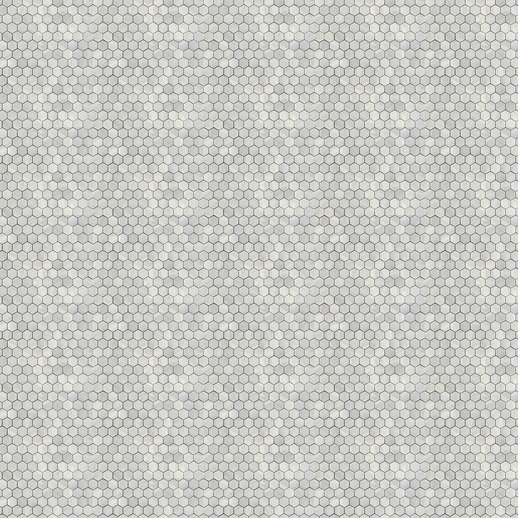 Marble Systems Avenza Honed Hexagon 1x1 Marble Mosaic 11 1/2x12 1/4 - Avenza