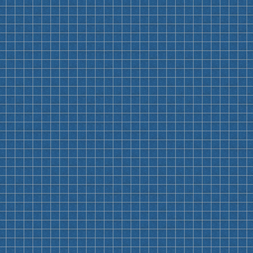 American Olean Unglazed Mosaics - Sapphire Sky Sp, Straight Joint, 2X2, Matte (0A09) - Sapphire Sky Sp
