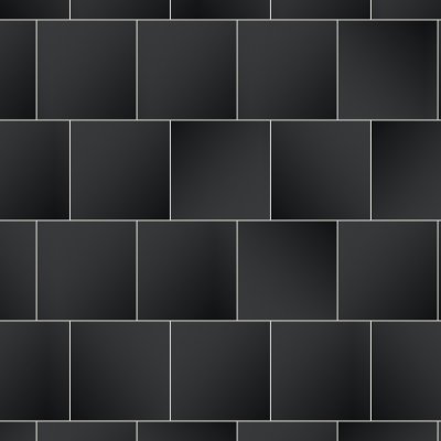 Qualis Ceramica Satin 13x13 Black - 13" x 13"