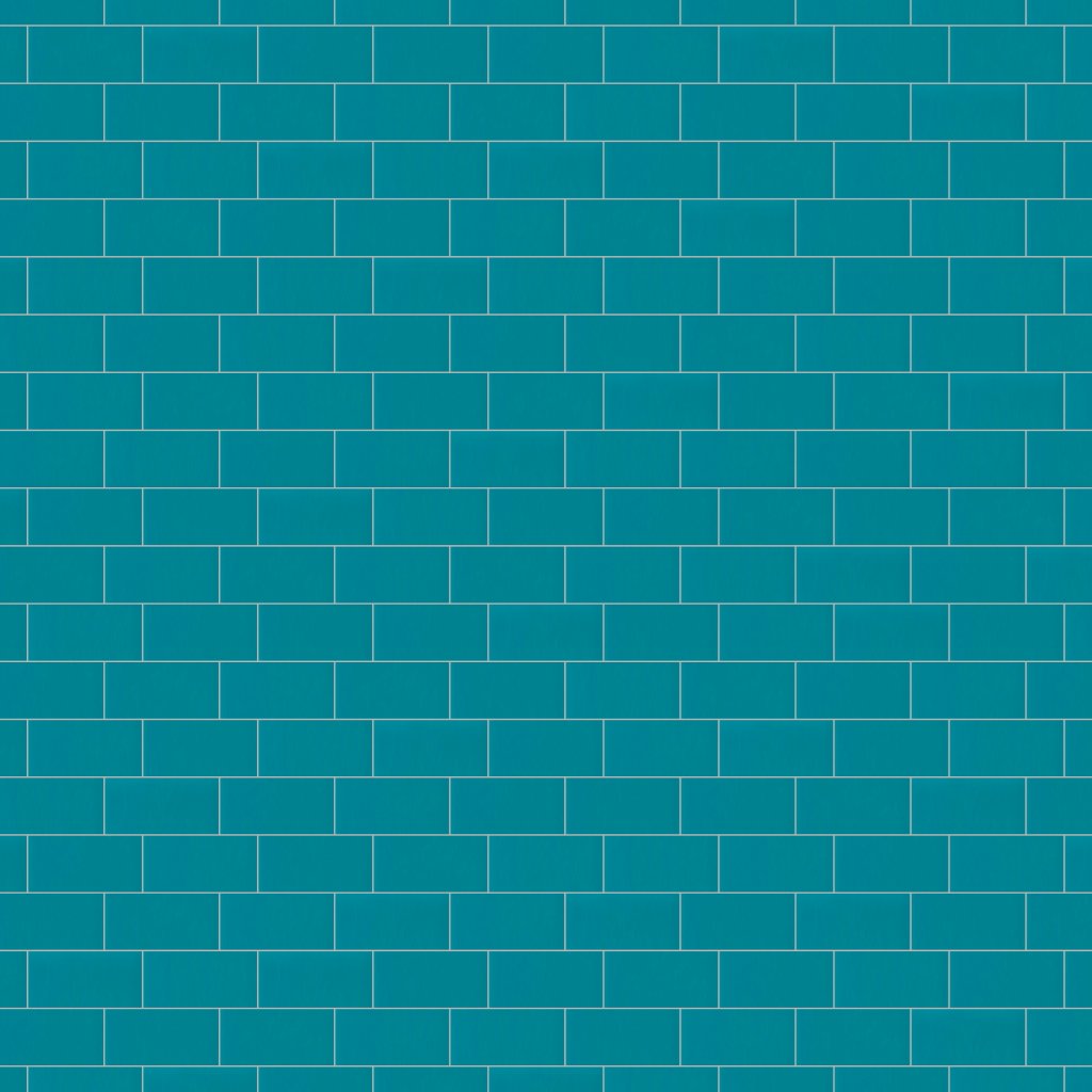 American Olean Color Story Wall - Peacock Blue, Rectangle, 3X6, Glossy (0084) - Peacock Blue