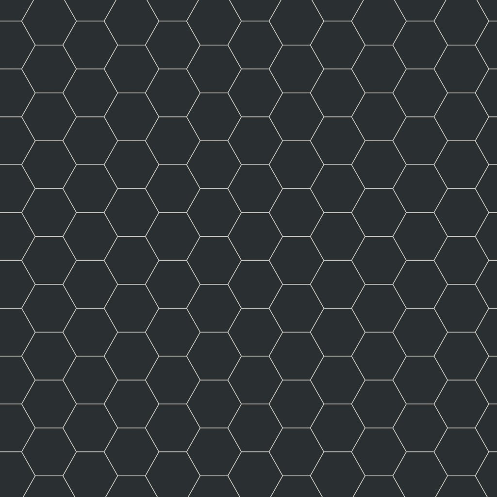 Qualis Ceramica Vida 5.5x6.3 Black Hexagon
