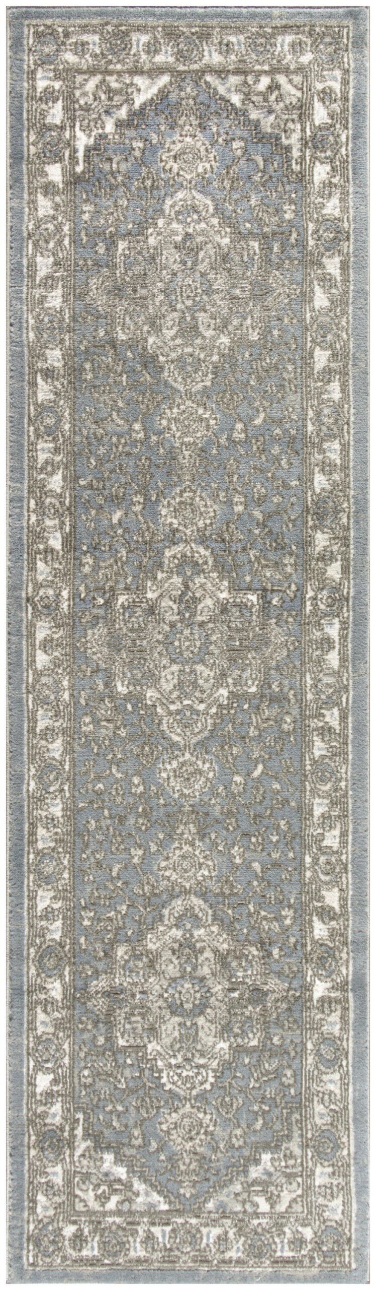 Nourison Home Nourison Quarry QUA05 2'2" x 6' Blue Vintage Indoor Rug