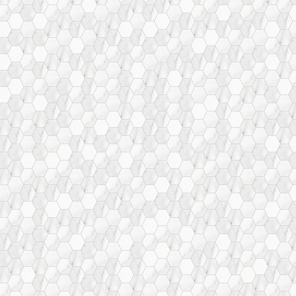 Qualis Ceramica Royal Stoneworks 2" Grandvein White Hex