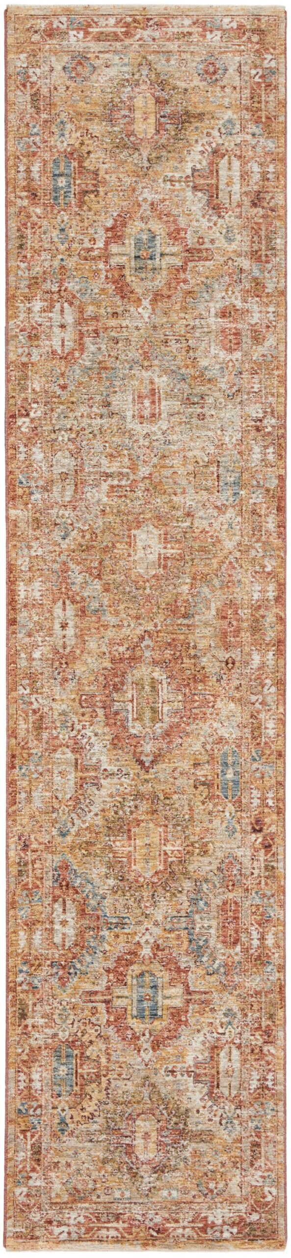 Nourison Home Nourison Petra PTR01 2'3" x 10'2" Rust Vintage Indoor Rug