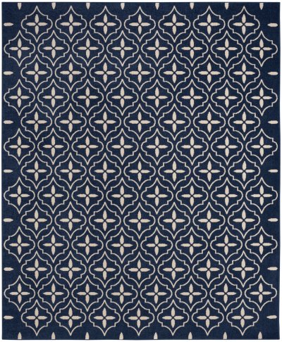 Nourison Home Nourison Sandy SDY04 8' x 10' Navy Ivory Modern Rug - 8' x 10'