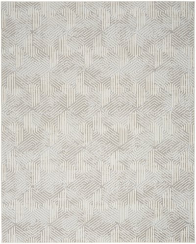 Nourison Home Nourison Grafix GRF39 8'6" x 12' Grey Modern Indoor Rug - 7'10" x 9'10"