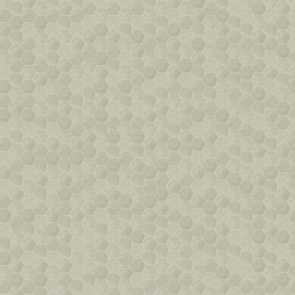 Qualis Ceramica Lustra 2" Hex Onyx Sage Honed