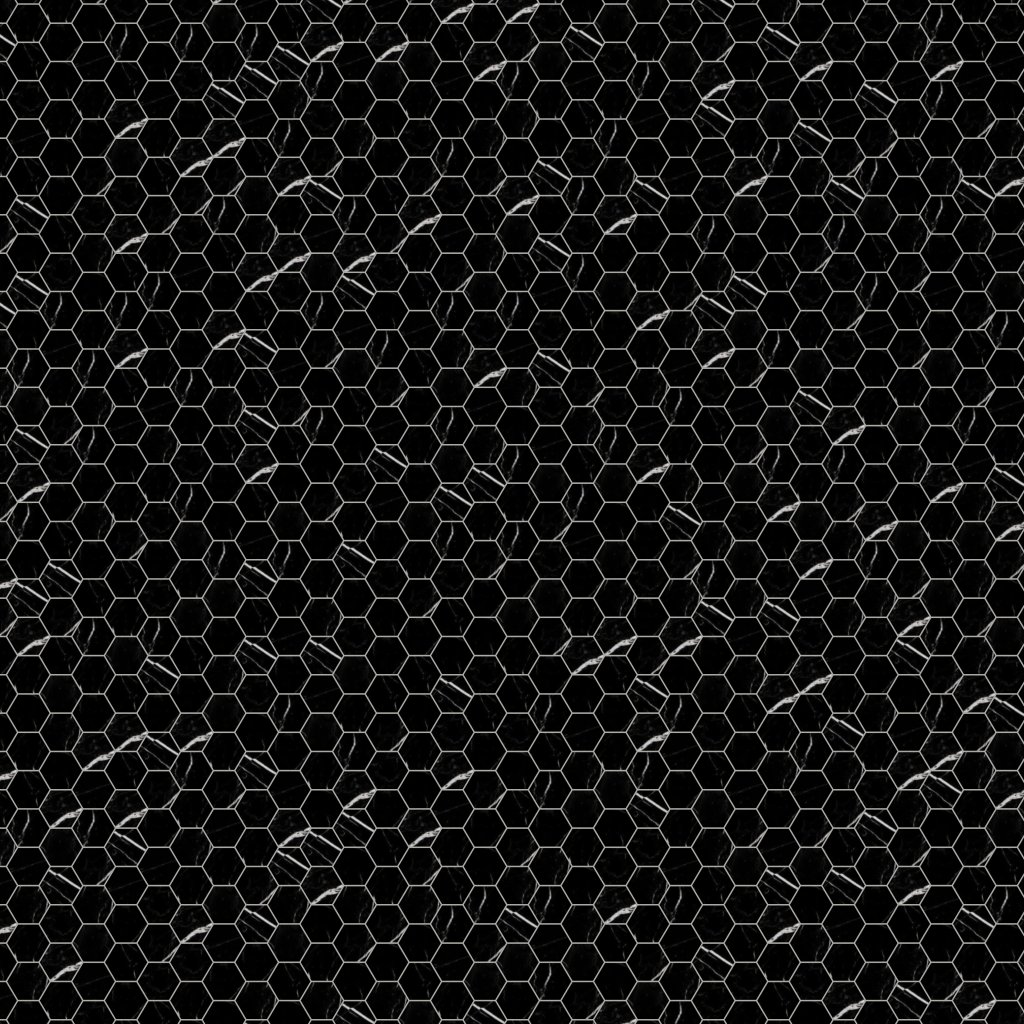 Marble Systems Black Polished Hexagon 2 Marble Mosaic 12x12 - Black