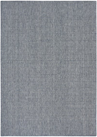 Nourison Home Nourison Tulum TLM01 8' x Round Denim Outdoor Rug - 6' x 9'