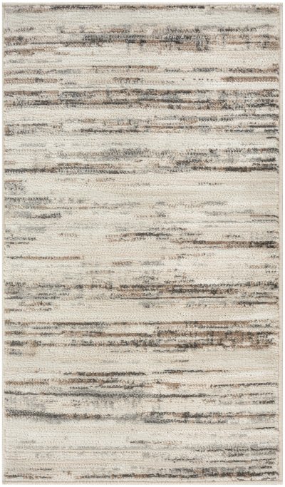 Nourison Home Nourison Serenity Home SRH03 4' x Round Ivory Beige Modern Indoor Rug - 2'2" x 3'9"