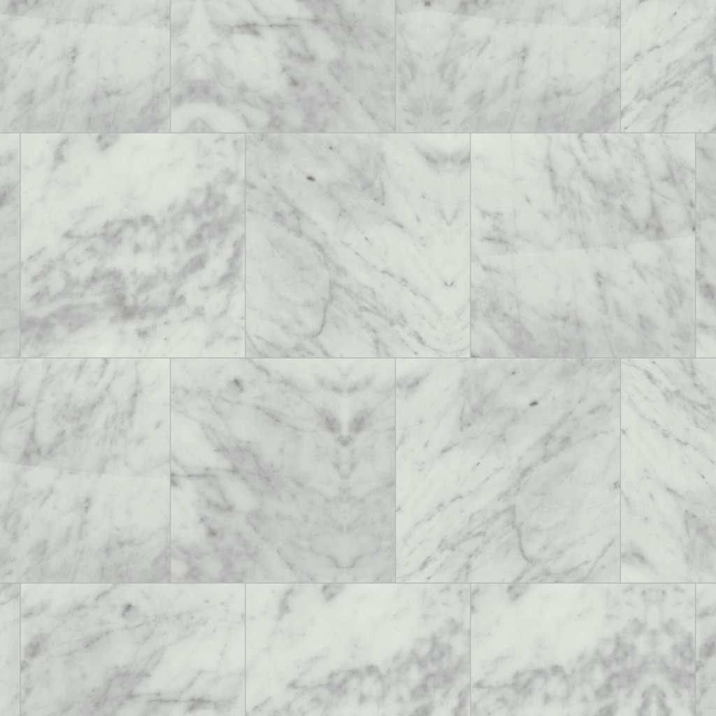 American Olean Marble - Carrara White, Square, 18X18, Polished (M701) - Carrara White