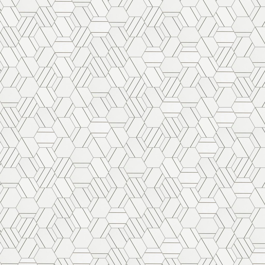 Marble Systems Alpine Polished Craft Hexagon Porcelain Mosaic 11 1/5x13 5/8 - Alpine