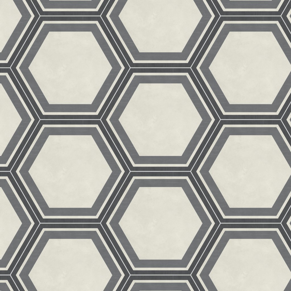 Daltile Bee Hive Honeycomb Cool, Honeycomb, 24X20, Matte - Honeycomb Cool