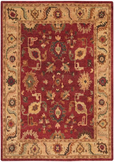 Nourison Home Nourison Tahoe TA08 8'6" x 11'6" Red Traditional Indoor Rug - 5'6" x 8'6"