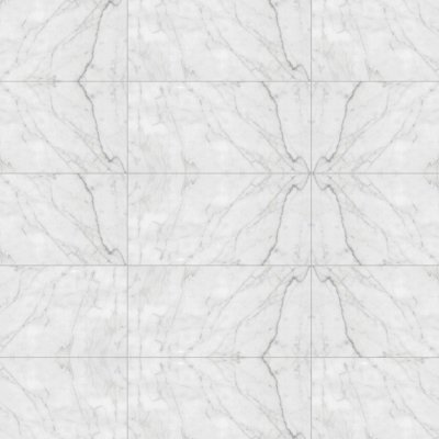 Marble Systems White Carrara Honed Marble Tile 12x24 - White Carrara - 12" x 24" x 3/8"
