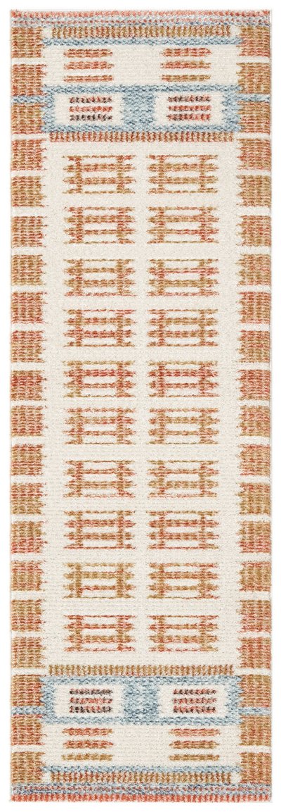 Nourison Home Nourison Nordic NRC16 2' x 6' Ivory Rust Modern Indoor Rug - 2' x 6'