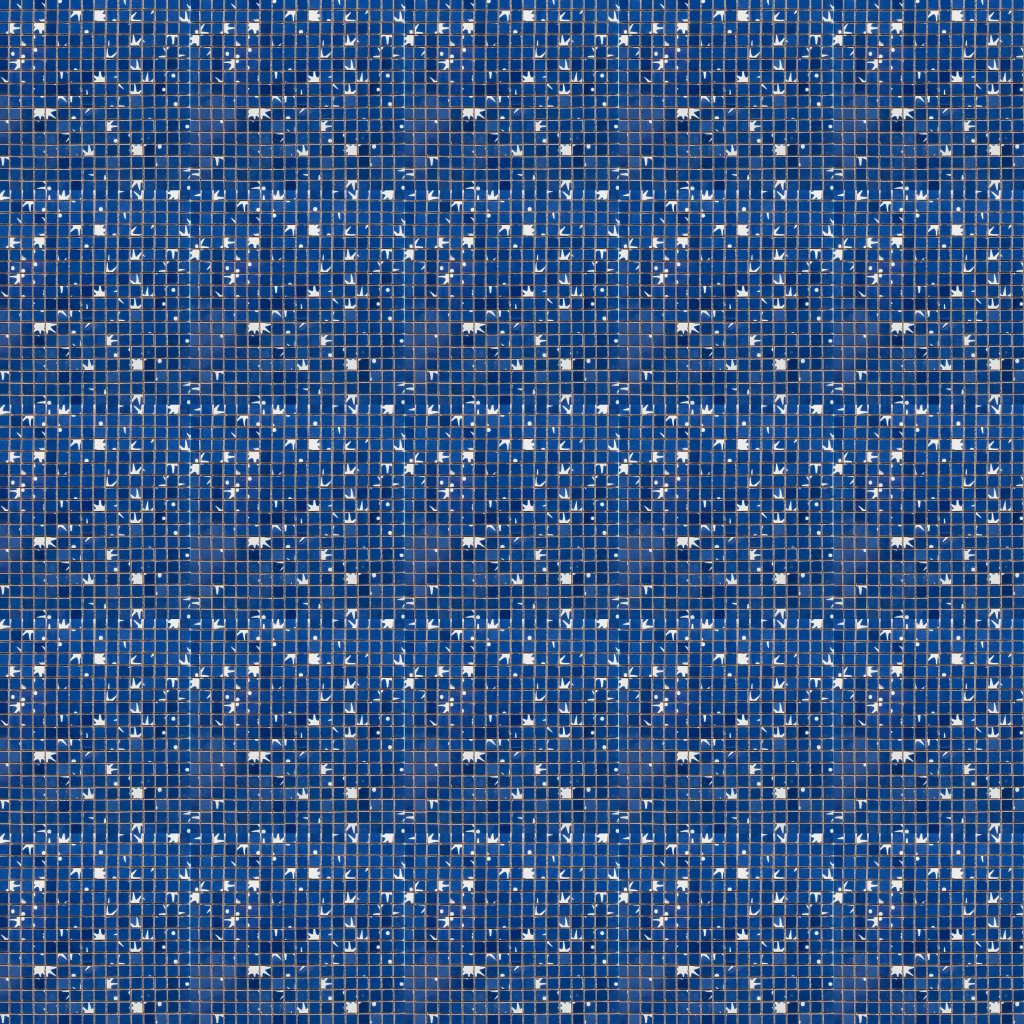 Marble Systems Navy Glossy Altair Colore Look Ceramic Mosaic 12x12 - Navy