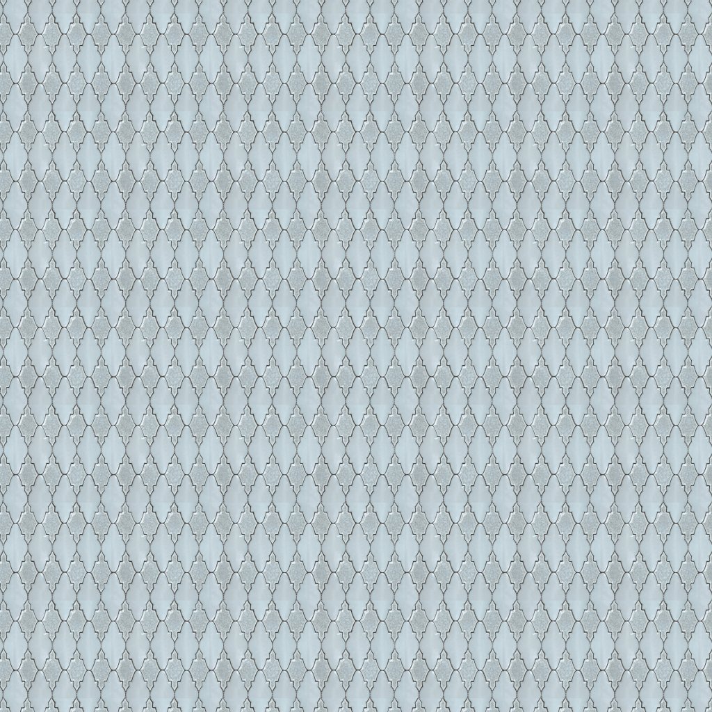 Emser Tile MASQUERADE GLOSSY ARABESQUE MOSAIC -CER - Volto