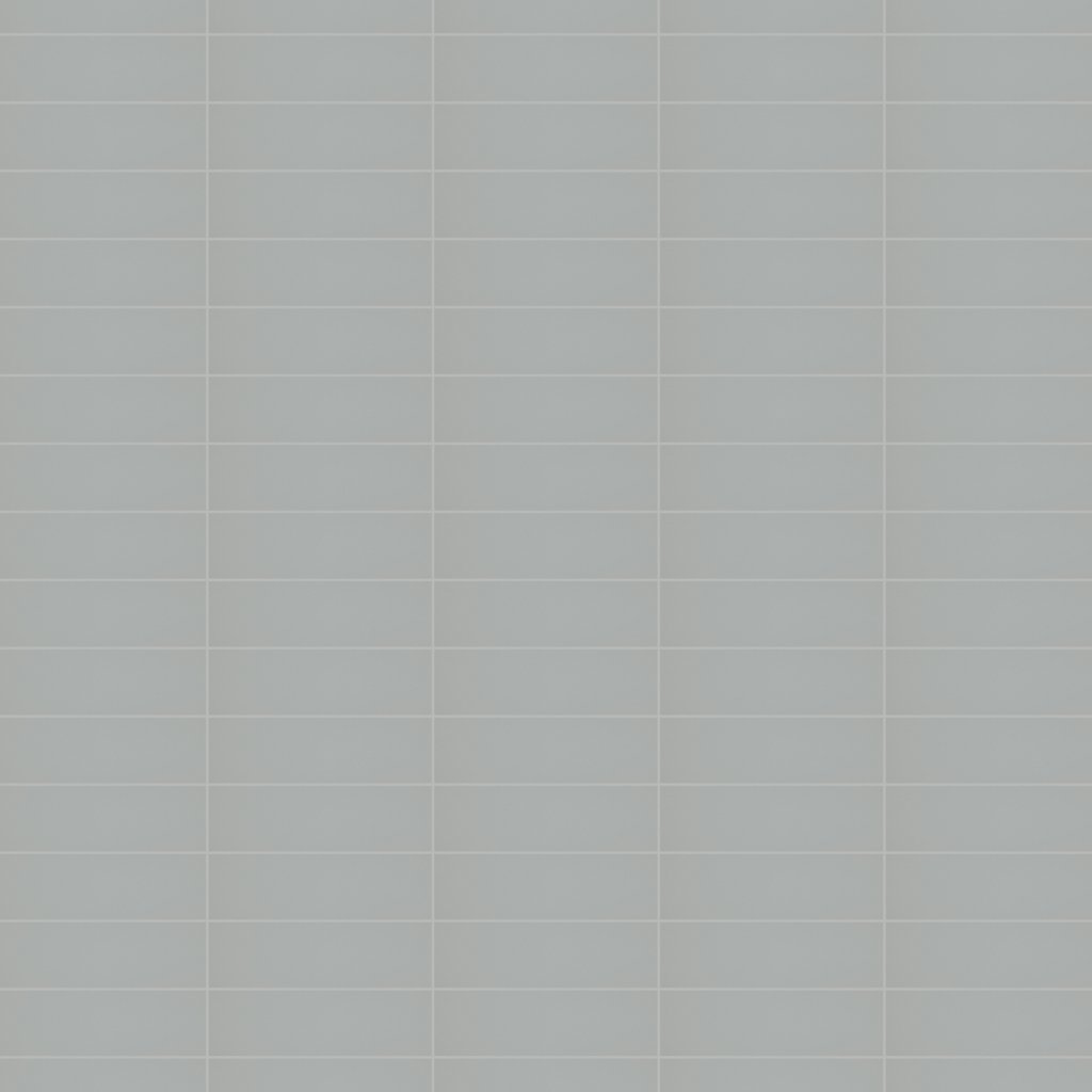 Daltile Stencil Grey, Rectangle, 4X12, Matte - Grey