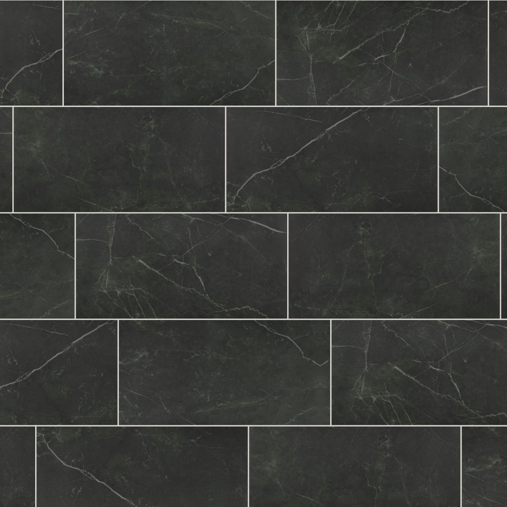 Qualis Ceramica Luxury Tivoli Nero 12X24 Polished