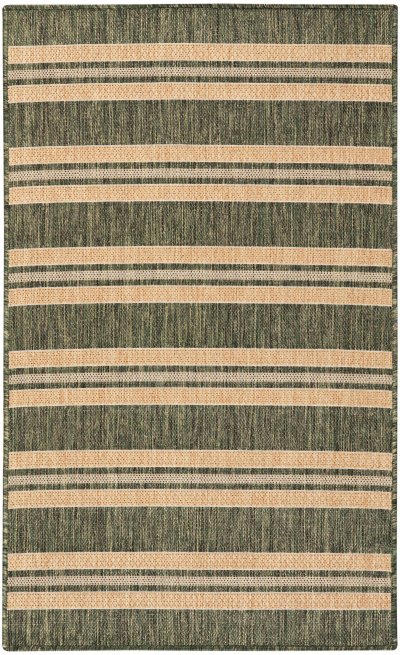 Nourison Home Nourison Horizon Indoor/Outdoor HOZ05 4' x 6' Green Modern Rug - 3' x 5'