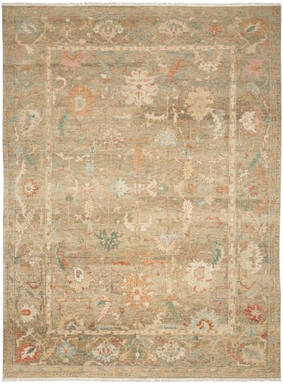Nourison Home Nourison Heritage Vine HTV05 10' x 14' Charcoal Vintage Indoor Rug - 12' x 15'