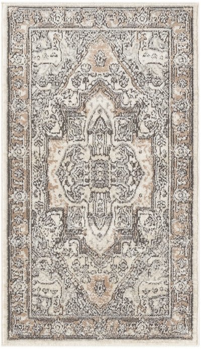 Nourison Home Nourison Concerto CNC18 5'3" x 7'3" Ivory Grey Taupe Vintage Indoor Rug - 2'2" x 3'9"