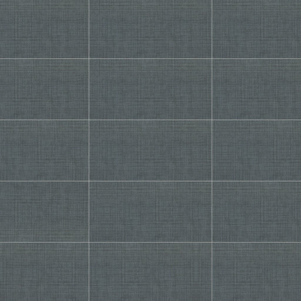 Daltile Fabric Art Modern Textile Midnight Blue, Rectangle, 12X24, Modern Textile, Matte - Modern Textile Midnight Blue