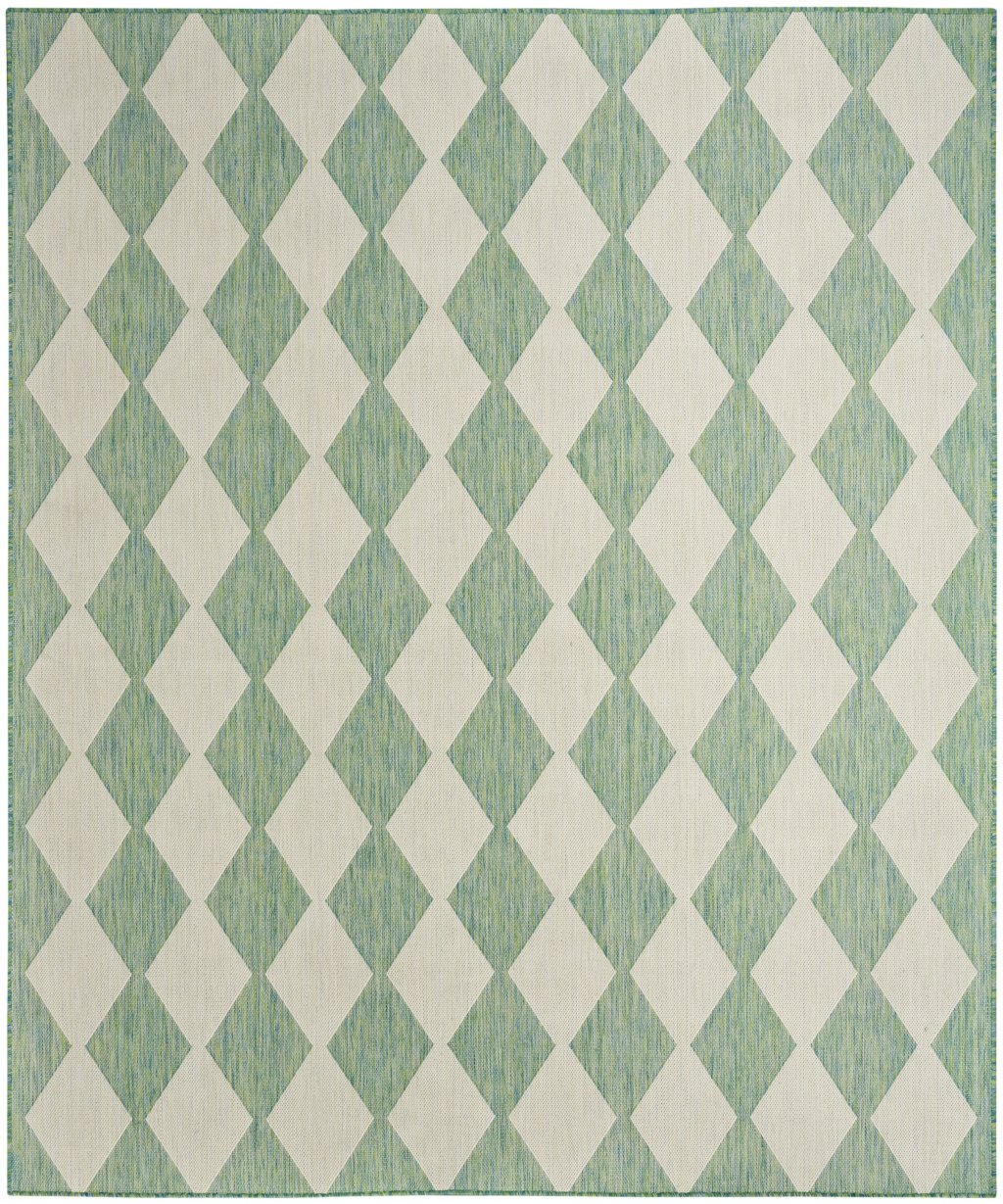 Nourison Home Nourison Positano POS04 7' x 10' Blue Green Modern Rug