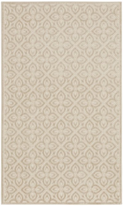 Nourison Home Nourison Washable Charm WCH03 5' x 7' Silver Ivory Contemporary Indoor Rug - 3' x 5'