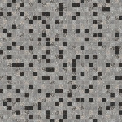 Marble Systems Iris Black Textured 2x2 Marble Mosaic 12x12 - Iris Black - 12" x 12" x 3/8"