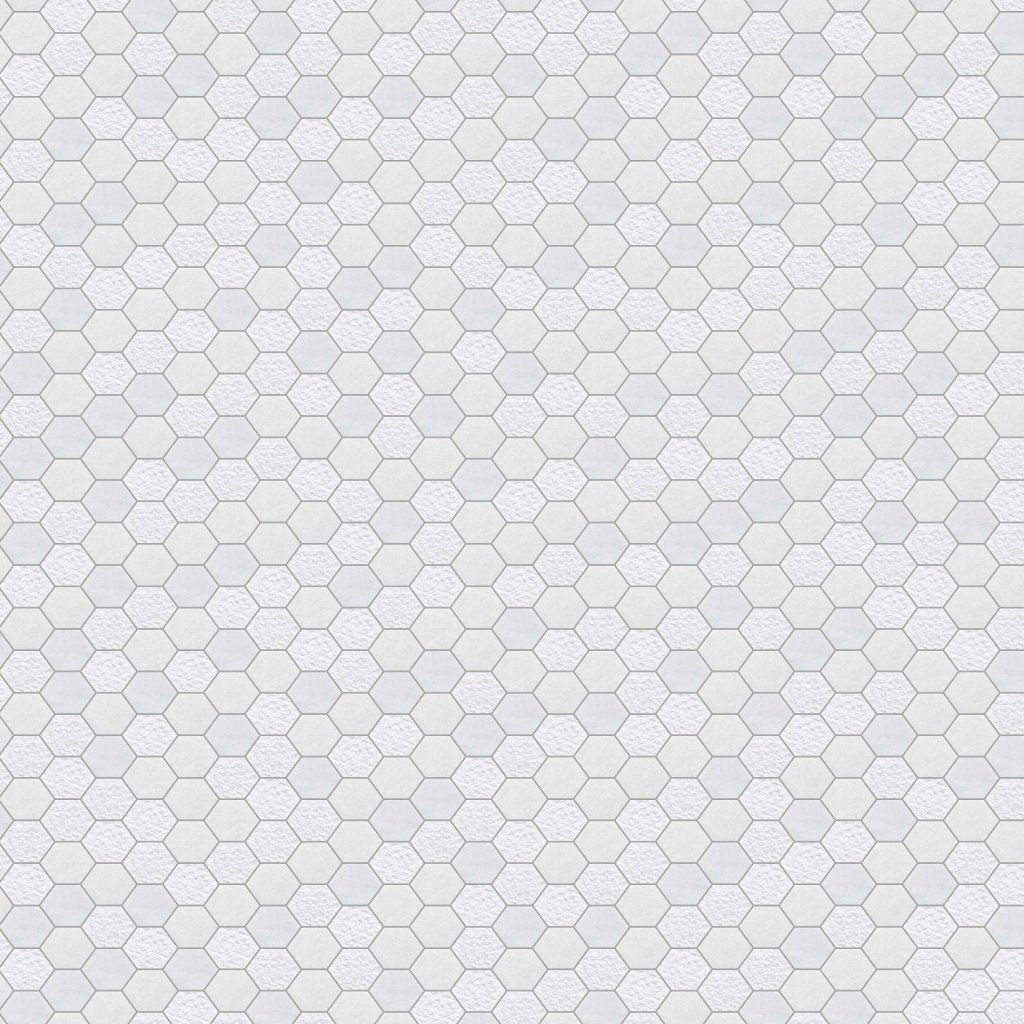 Marble Systems Glacier Textured Hexagon 2 Marble Mosaic 10 3/8x12 - Glacier