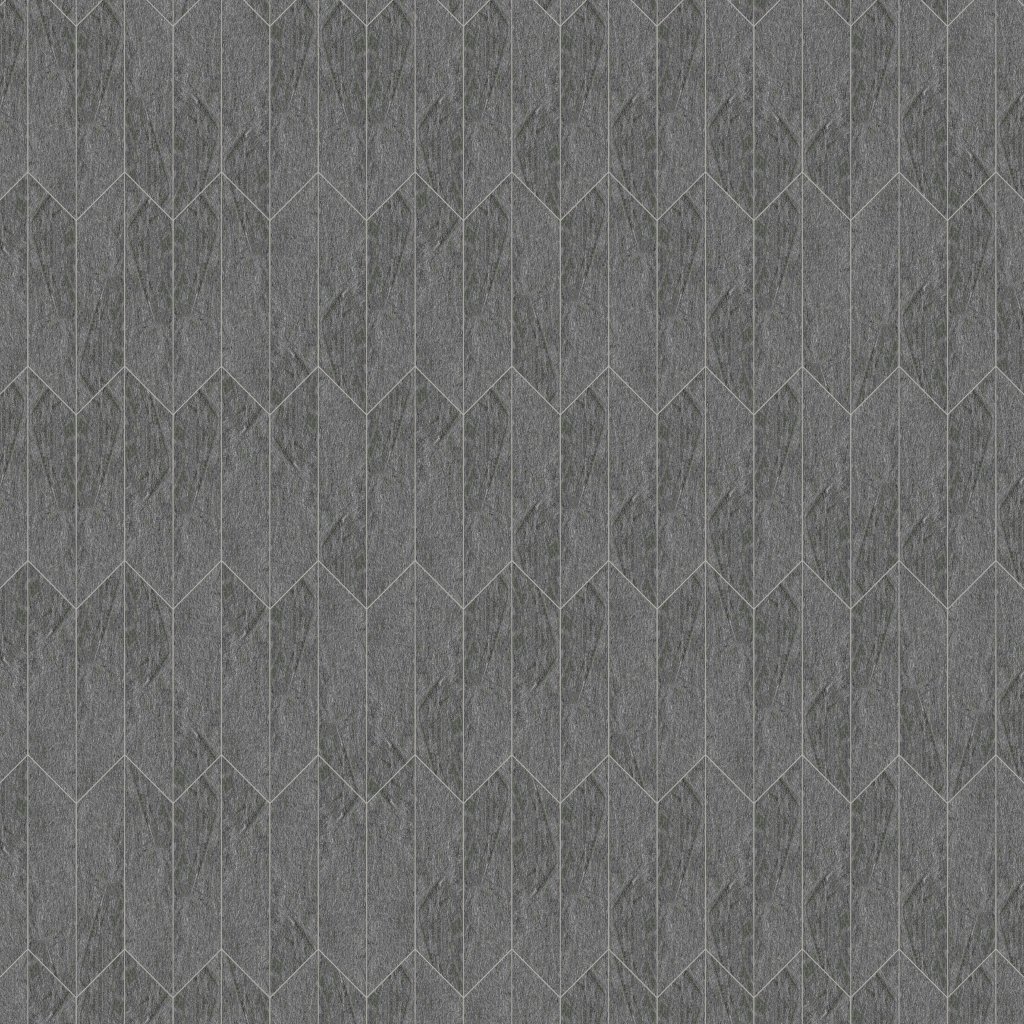 Marble Systems Gray Flow Matte Gramma 16 Dx Stone Look Porcelain Accent Tiles 7 43/64x3 13/16 - Gray Flow