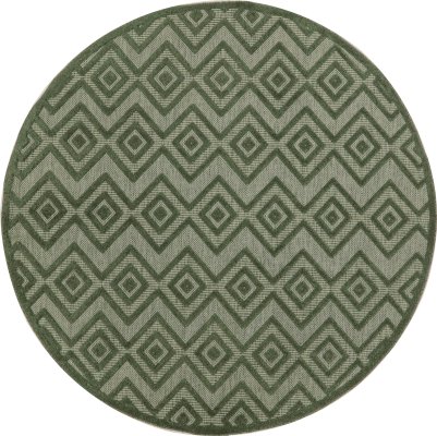 Nourison Home Nourison Versatile NRV01 8' x Round Green Modern Rug - 8' Round