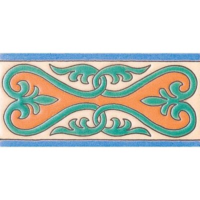 Marble Systems 537 A Glazed Ceramic Border Tiles 3x6 - 537 A - 3" x 6" x 3/8"