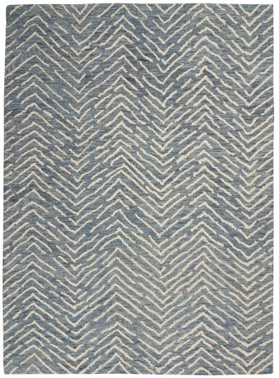 Nourison Home Nourison Colorado CLR02 7'9" x 9'9" Indigo Ivory Modern Indoor Rug - 3'9" x 5'9"