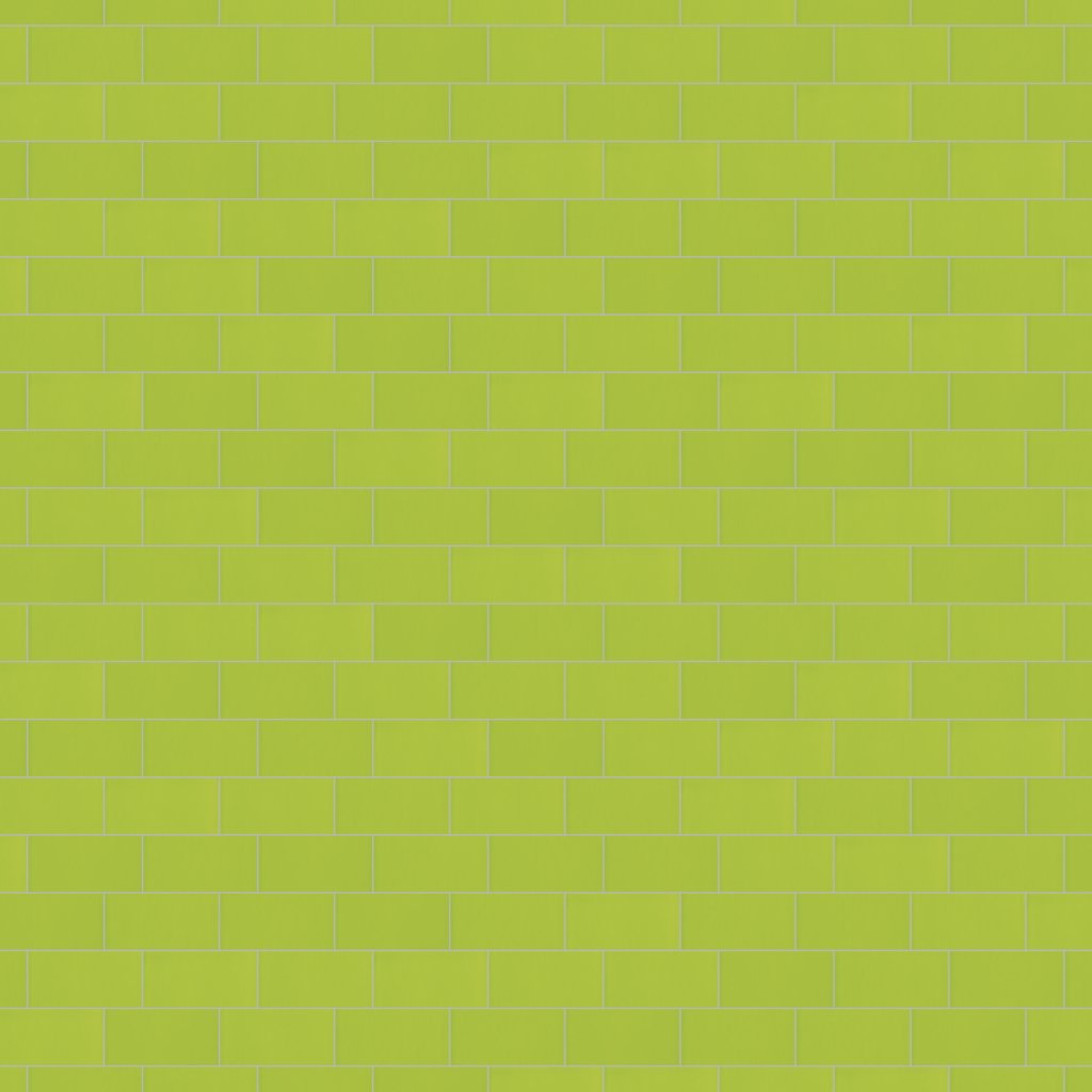 American Olean Color Story Wall - Green Apple, Rectangle, 3X6, Glossy (0076) - Green Apple