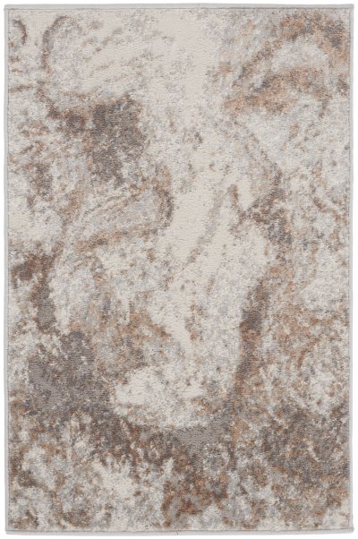 Nourison Home Nourison Elation ETN02 4' x 6' Ivory Grey Modern Indoor Rug - 2' x 3'