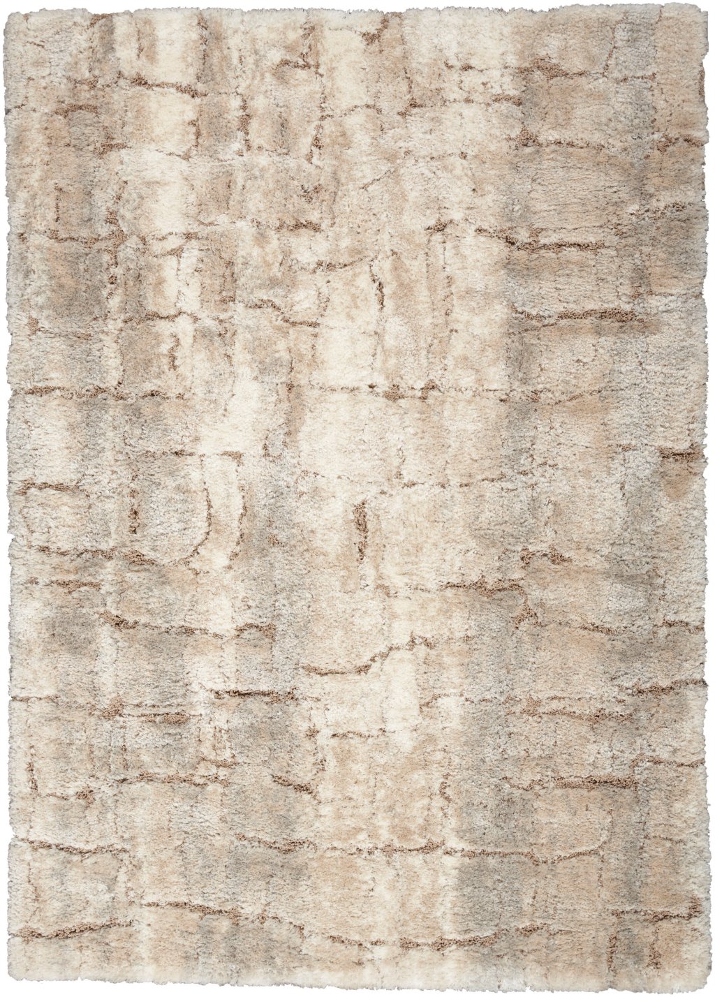 Nourison Home Nourison Luxurious Shag LXR09 4' x 6' Ivory Beige Shag Indoor Rug