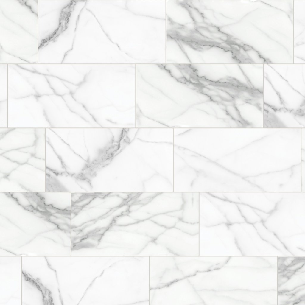 Qualis Ceramica Florence 12X24F Statuario Matt - Black