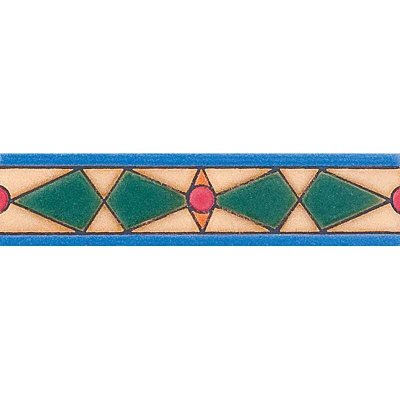 Marble Systems 325 Glazed Catalina X Ceramic Border Tiles 1x6 - 325 - 1" x 6" x 3/8"