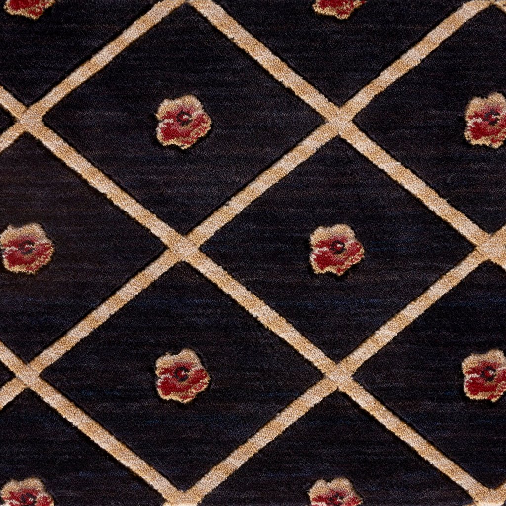 Nourison ASHTON HOUSE ASHTON COURT A03F BLACK BROADLOOM