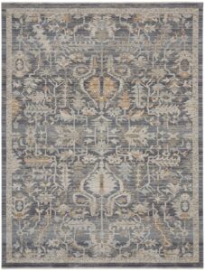 Nourison Nyle NYE02 12' x 15'9" Navy Multicolor Vintage Indoor Rug -