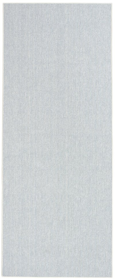 Nourison Home Nourison Natural Texture NTX01 2'3" x 7'6" Ivory Blue Farmhouse Indoor Rug - 2'3" x 7'6"