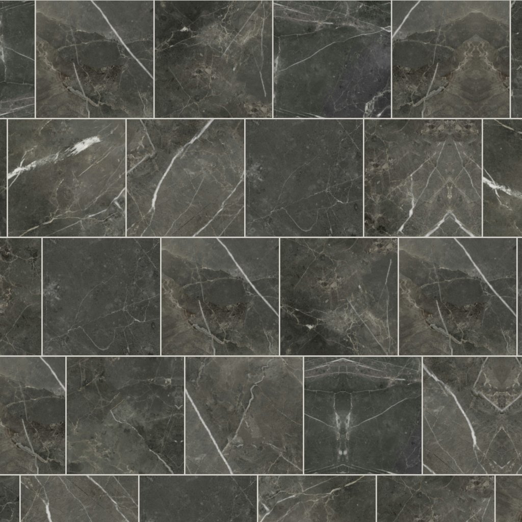 Qualis Ceramica Florence 13X13F Carbon Matt - Black