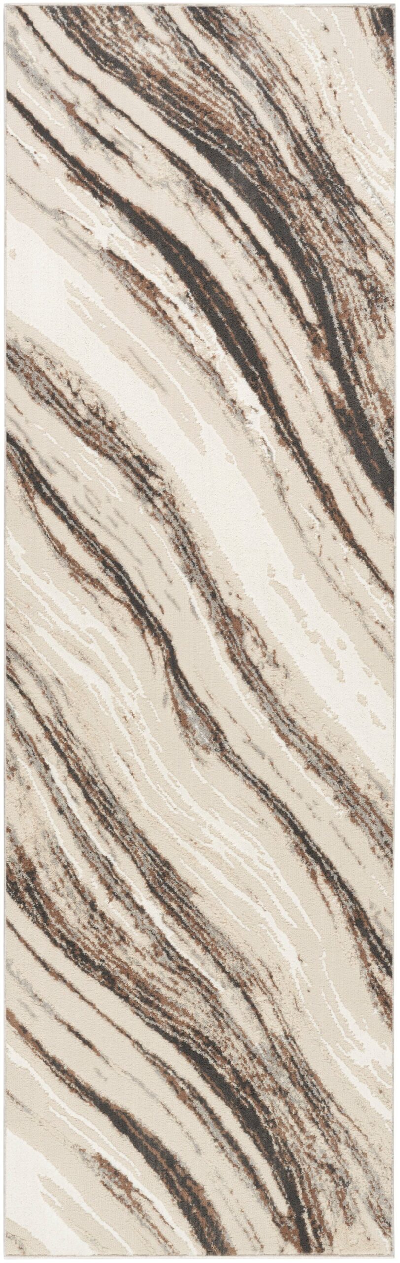 Nourison Home Nourison Eco-Friendly ECO05 2'2" x 7'6" Beige Grey Modern Indoor Rug