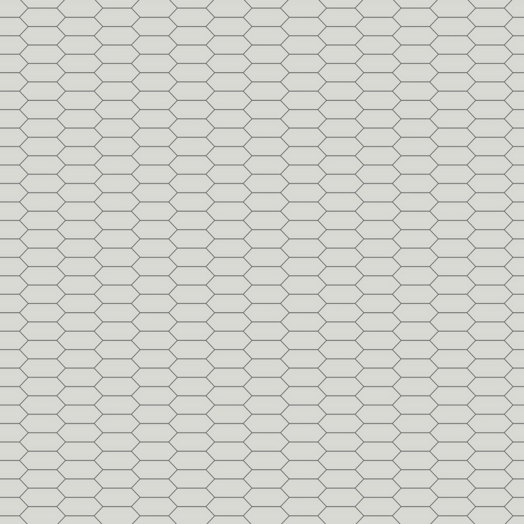 Qualis Ceramica Traditions Warm Grey 2X5 Picket Matt Mosaic - Warm Grey