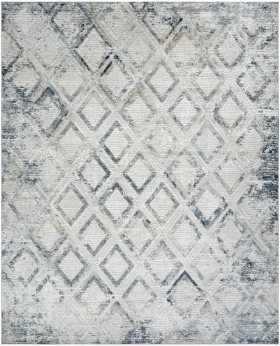 Nourison Home Nourison Dekor DEK05 5'3" x 7' Grey Navy Modern Indoor Rug - 7'10" x 9'10"